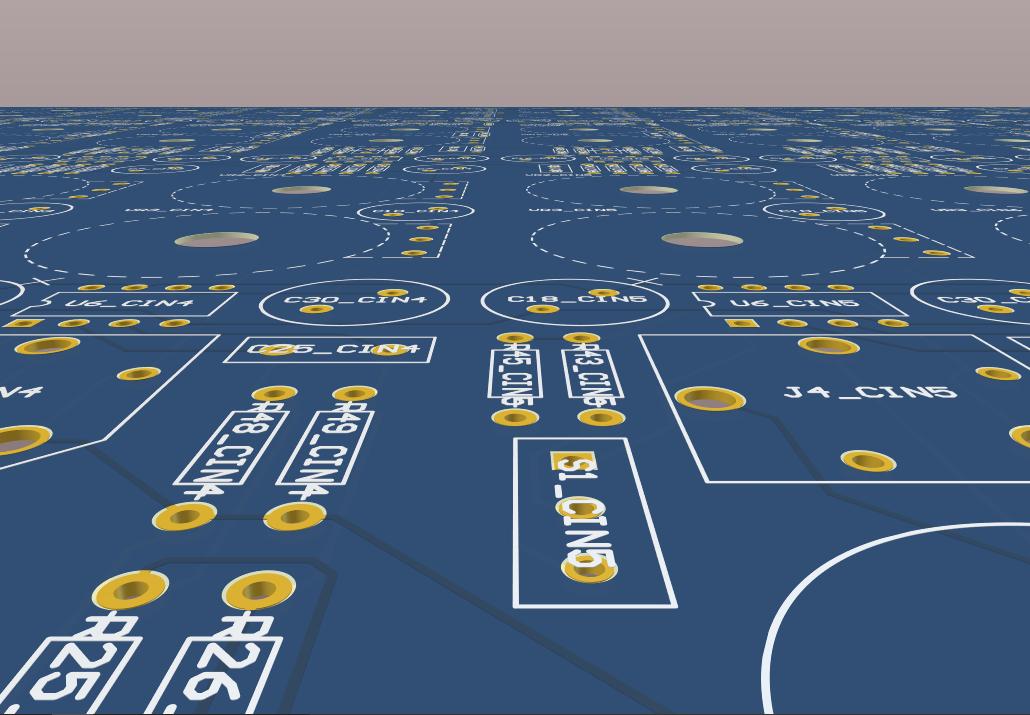 擁有3D組件主體的PCB設(shè)計。smt貼片打樣